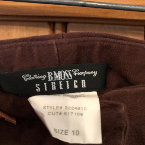 B Moss Stretch Capris Size 10 - Picture 2 of 2